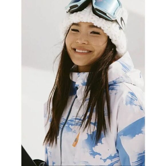 ROXY NWT Chloe Kim Waterproof Snow Jacket insulated athletic sport Large - Picture 4 of 9